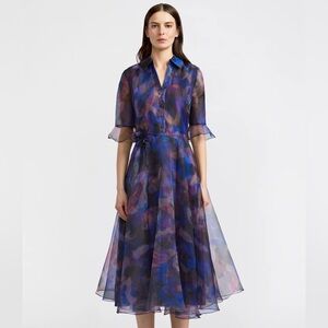 Theia Colette Organza Dress Gown